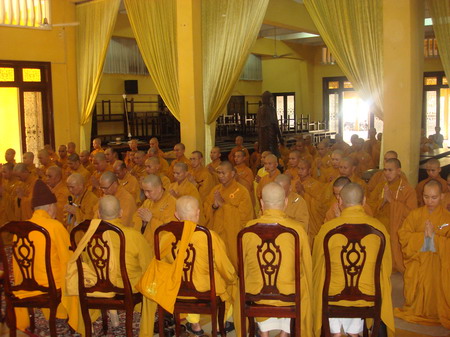 Hình ảnh Khai hạ tại TĐ Vĩnh Nghiêm