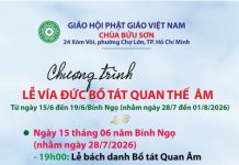 Thông báo Vía Đức Bồ Tát Quán Thế Âm
